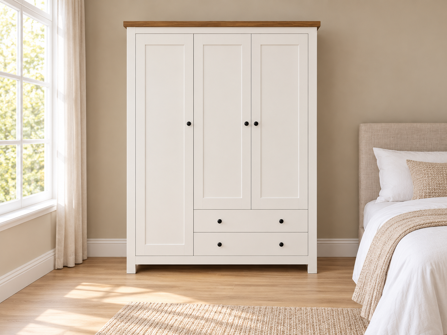 Modern 2 tone wardrobe